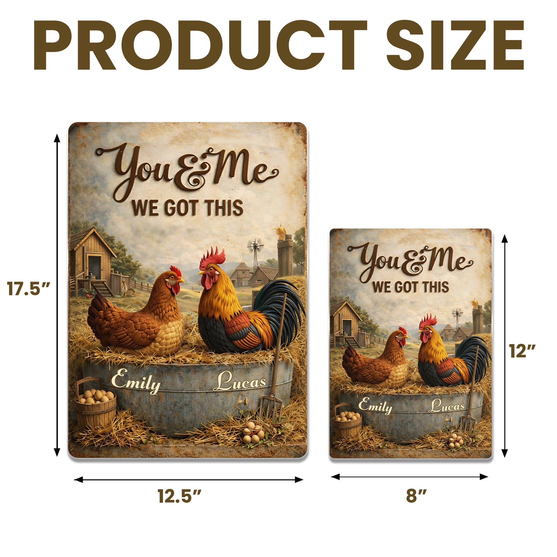 You & Me We Got This Farm Chickens Design