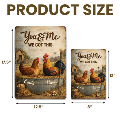 You & Me We Got This Farm Chickens Design