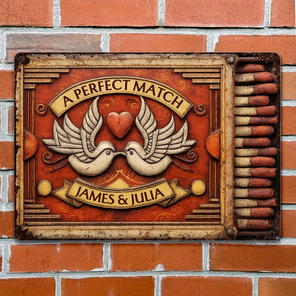 A Perfect Match Featuring Heart, Wings, And Doves