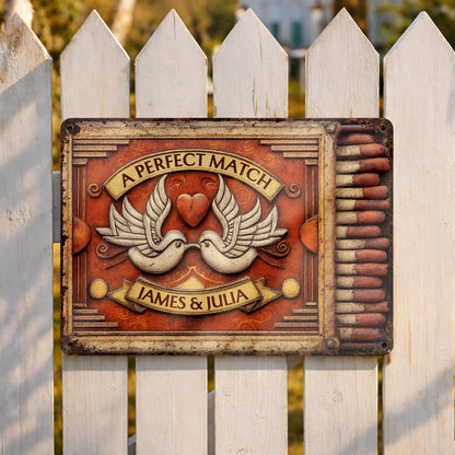 A Perfect Match Featuring Heart, Wings, And Doves