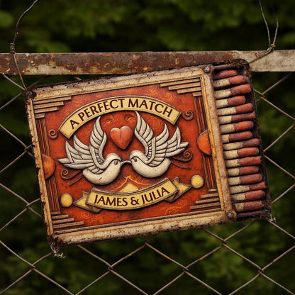 A Perfect Match Featuring Heart, Wings, And Doves