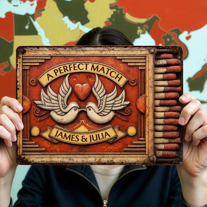 A Perfect Match Featuring Heart, Wings, And Doves