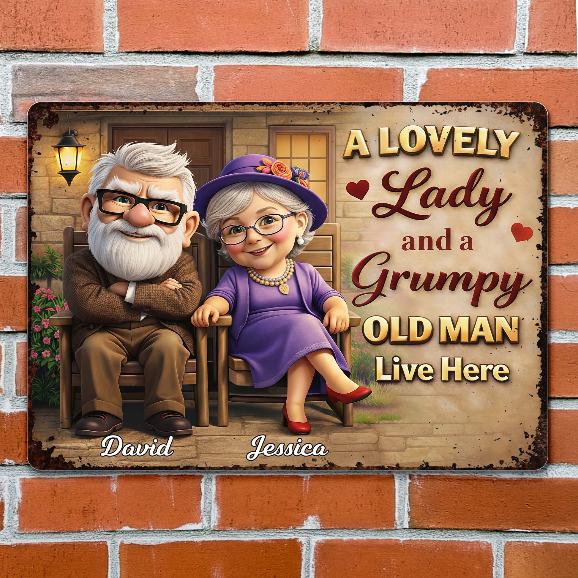 A Lovely Lady And A Grumpy Old Man Live Here