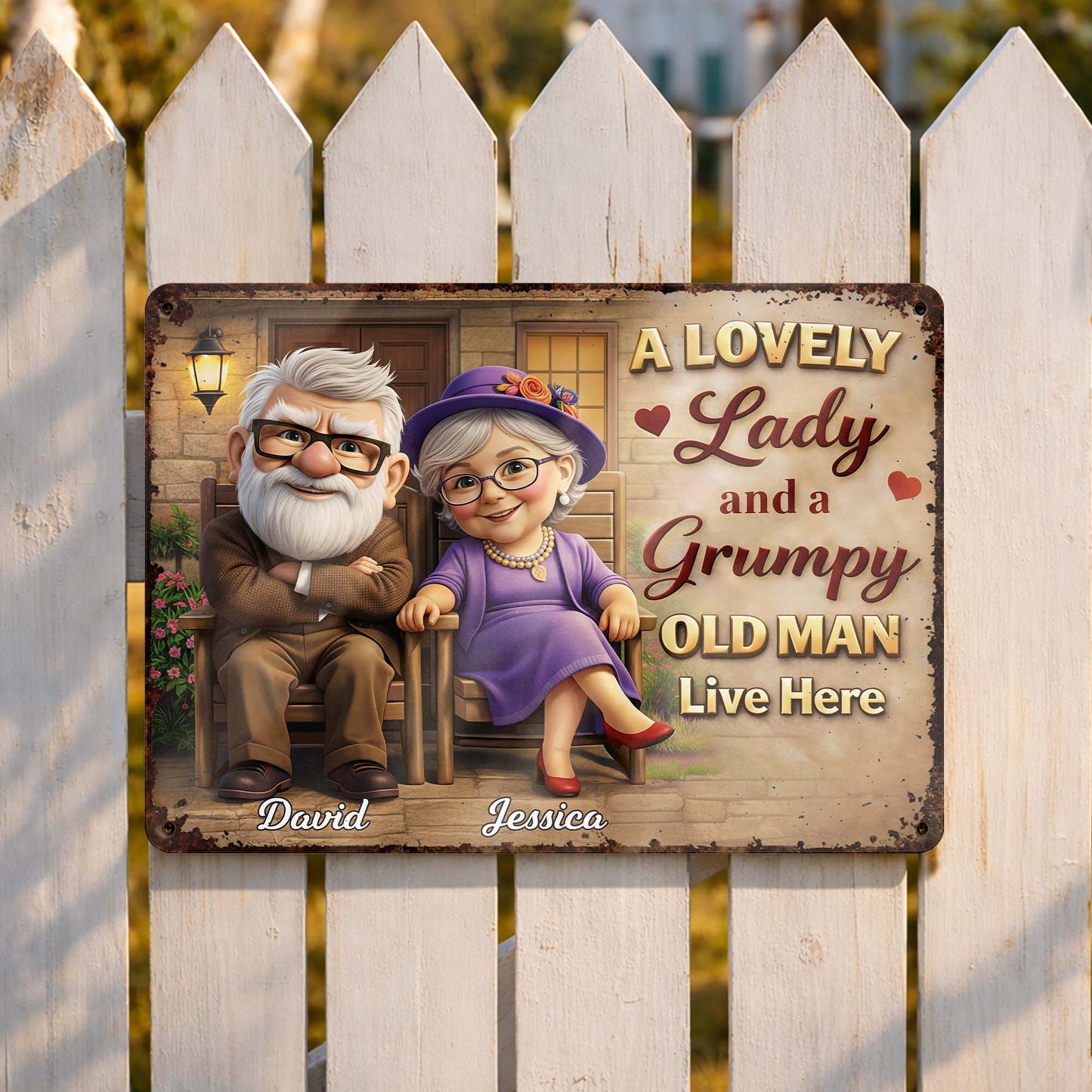 A Lovely Lady And A Grumpy Old Man Live Here