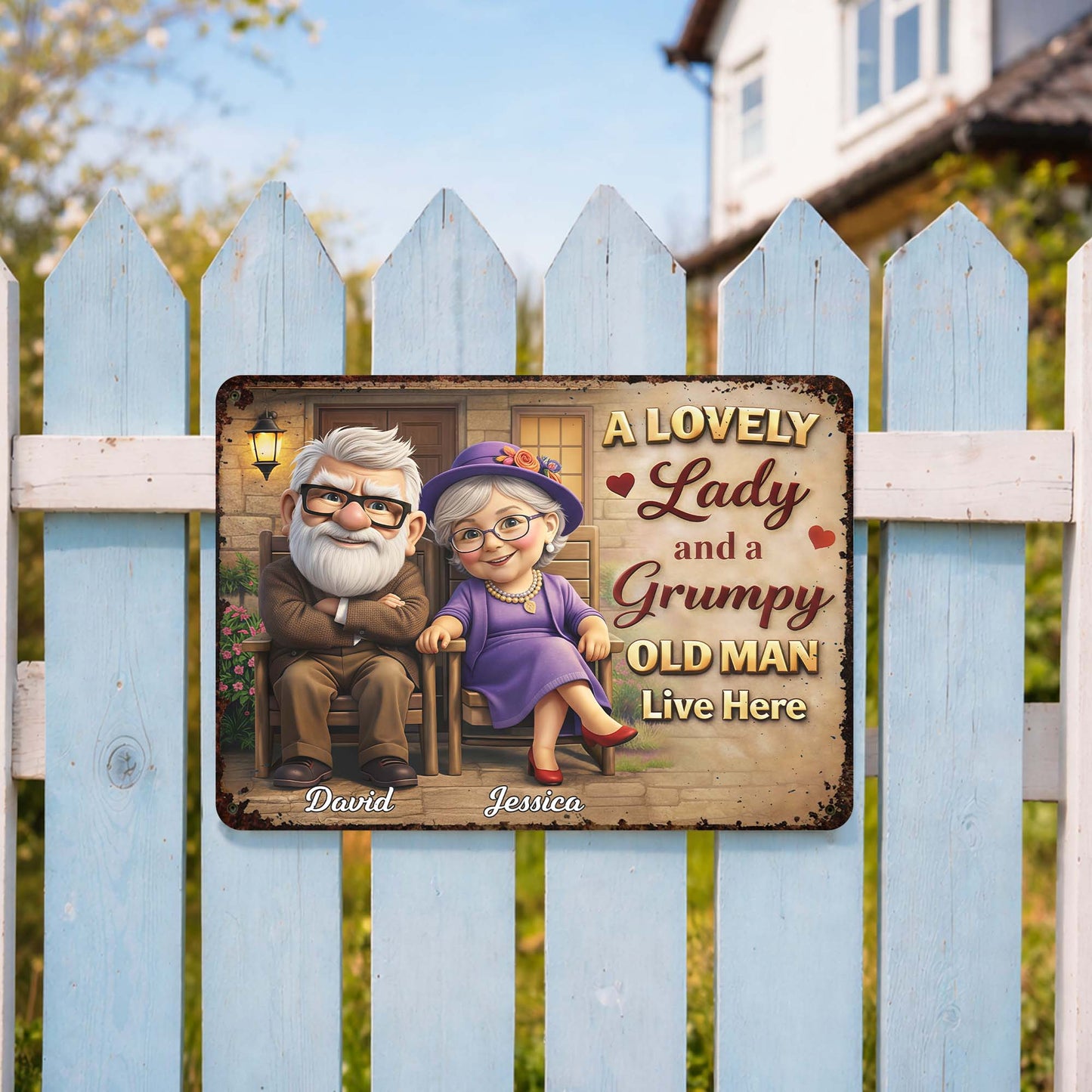 A Lovely Lady And A Grumpy Old Man Live Here