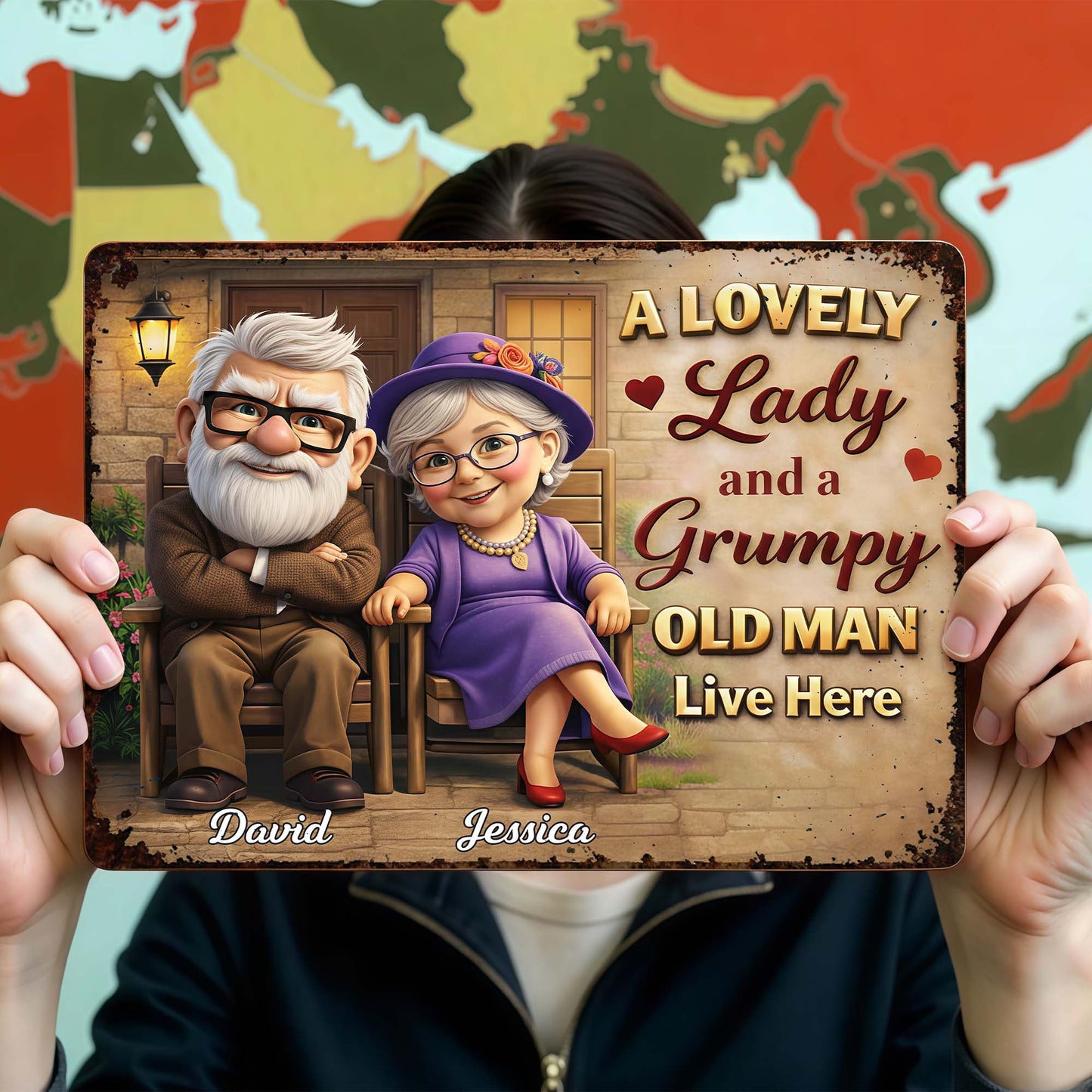 A Lovely Lady And A Grumpy Old Man Live Here