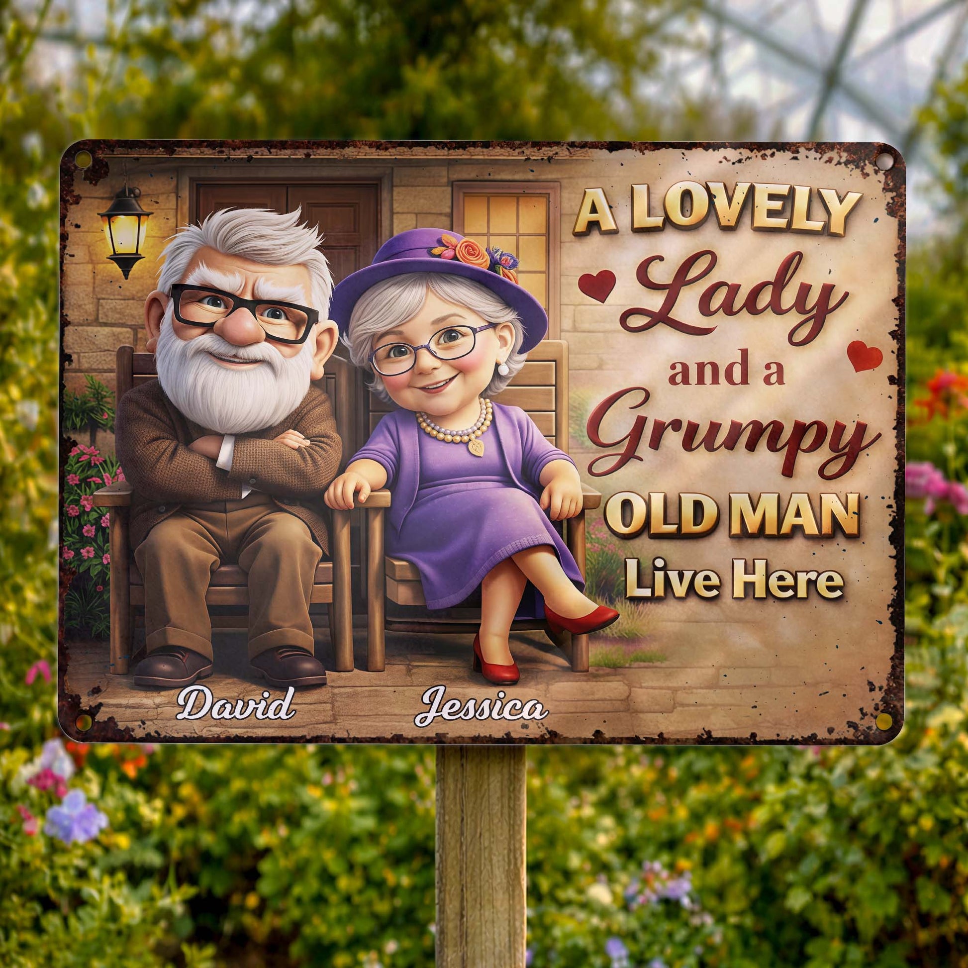 A Lovely Lady And A Grumpy Old Man Live Here