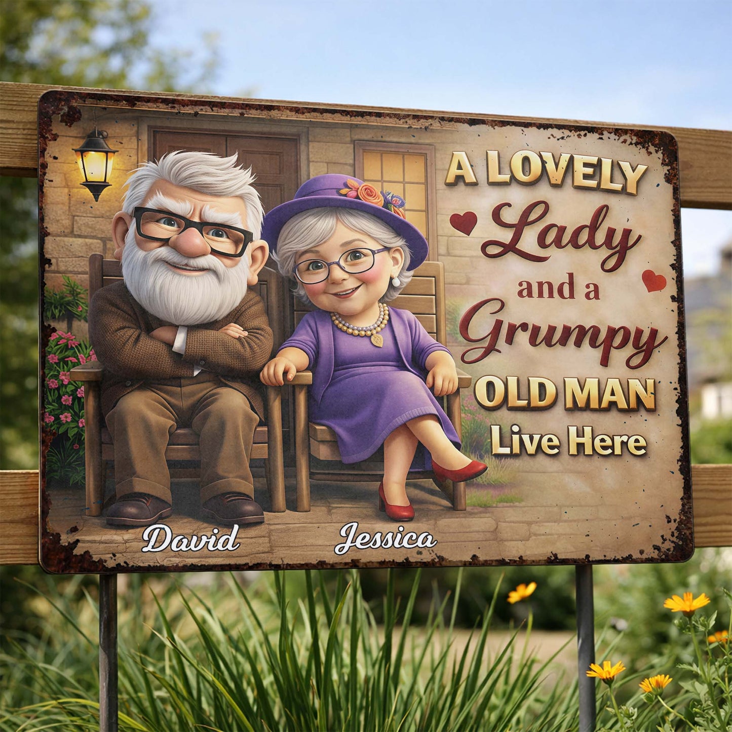 A Lovely Lady And A Grumpy Old Man Live Here