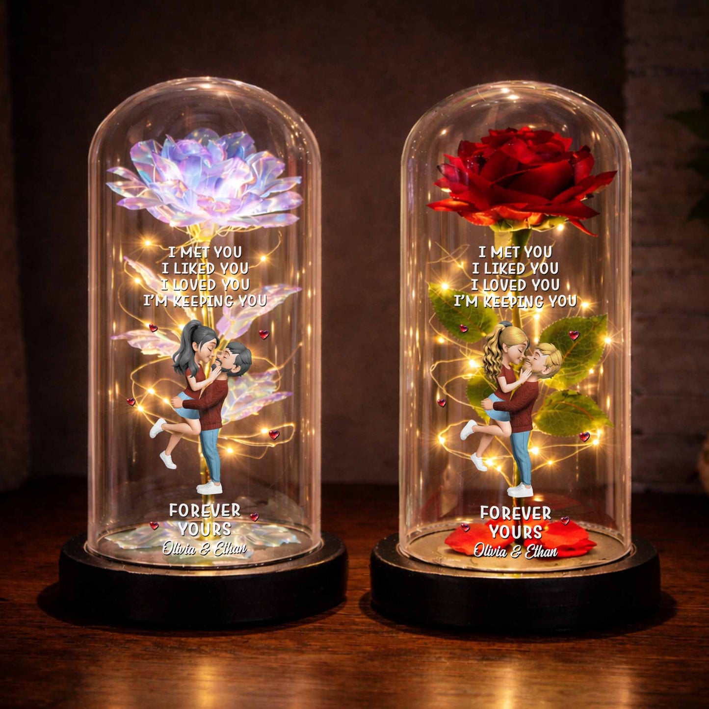 I Met You I Liked You I Loved You I'm Keeping You, Roses and Couple