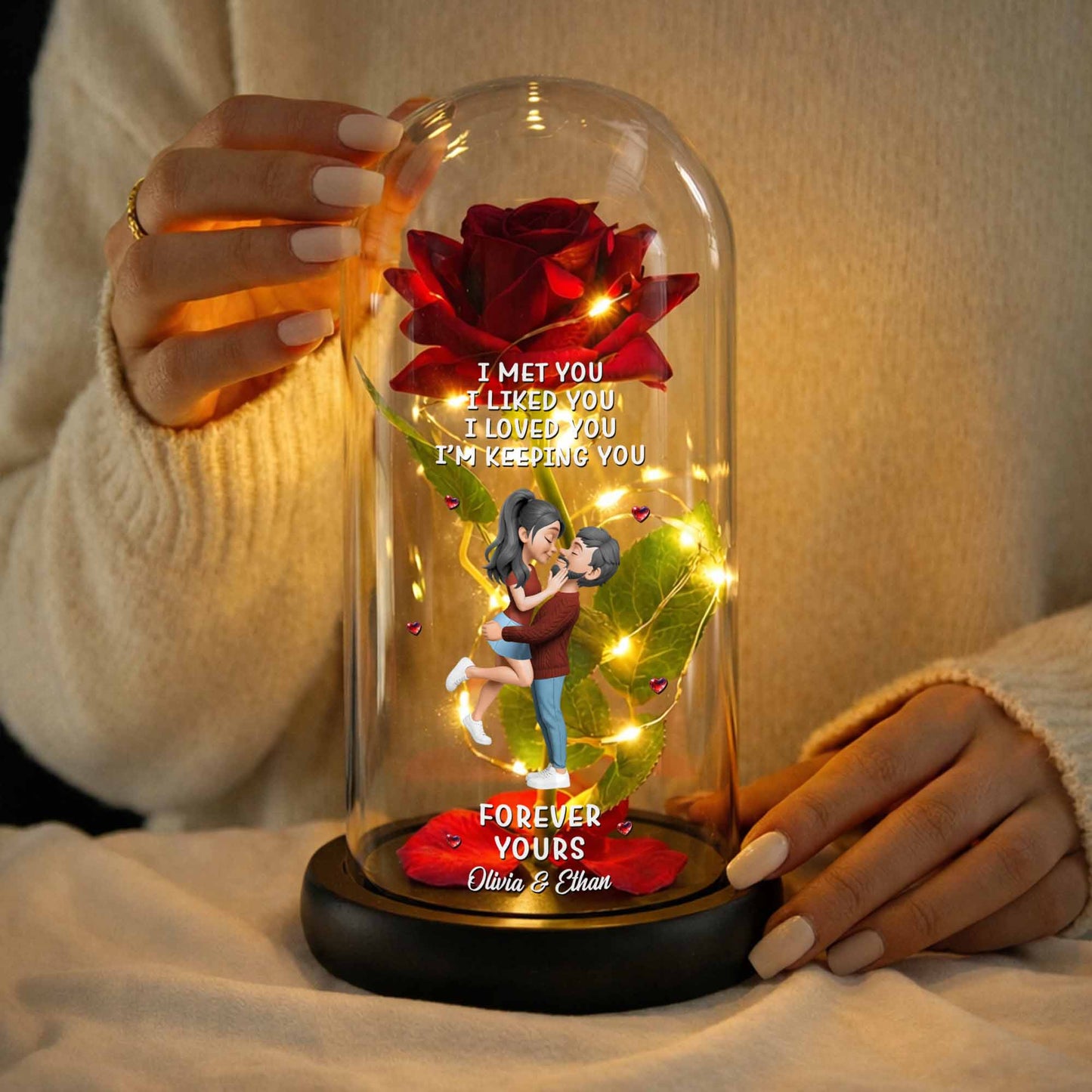 I Met You I Liked You I Loved You I'm Keeping You, Roses and Couple