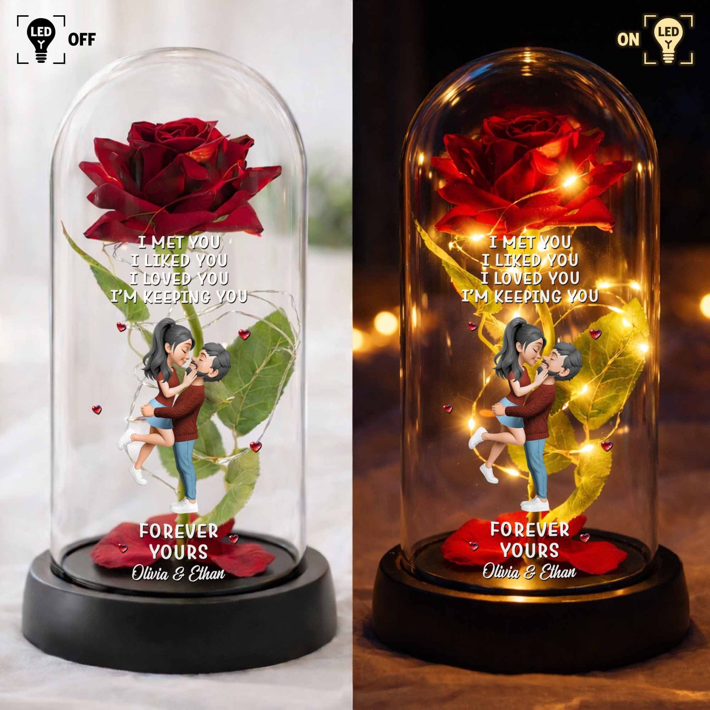 I Met You I Liked You I Loved You I'm Keeping You, Roses and Couple