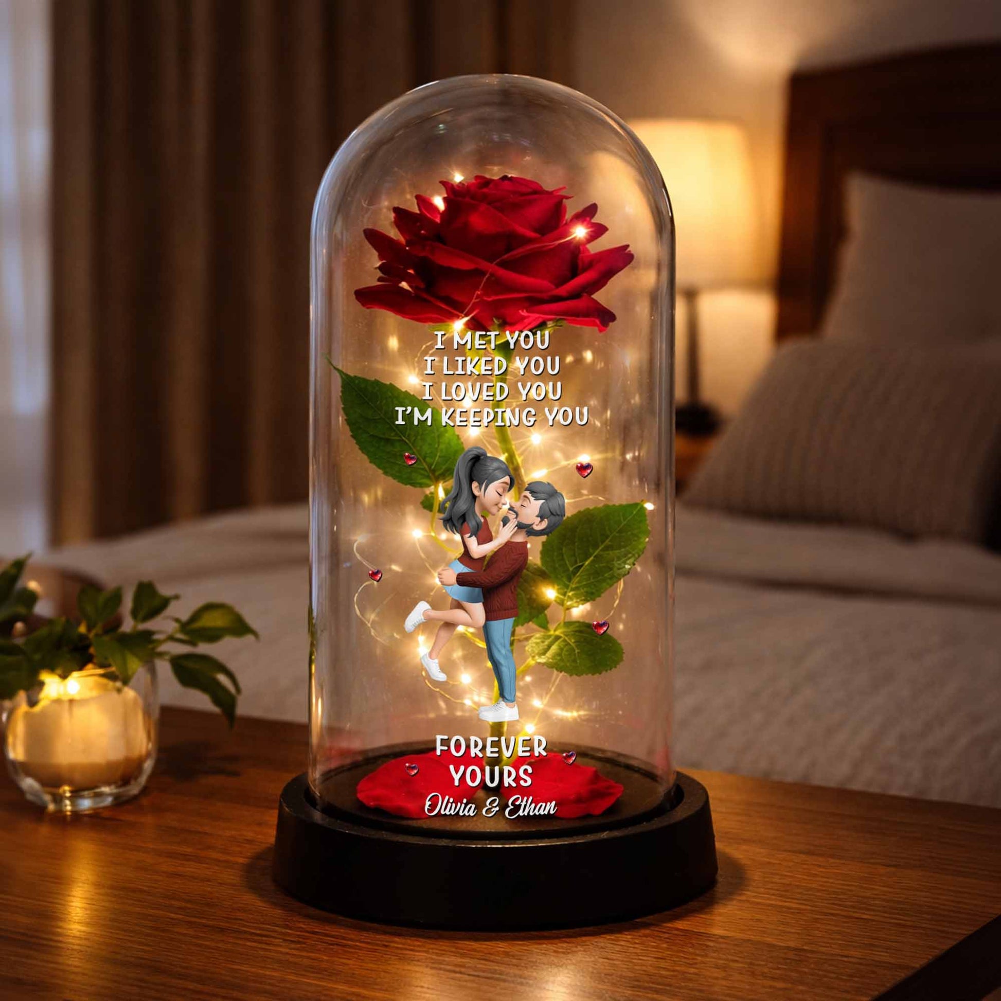 I Met You I Liked You I Loved You I'm Keeping You, Roses and Couple