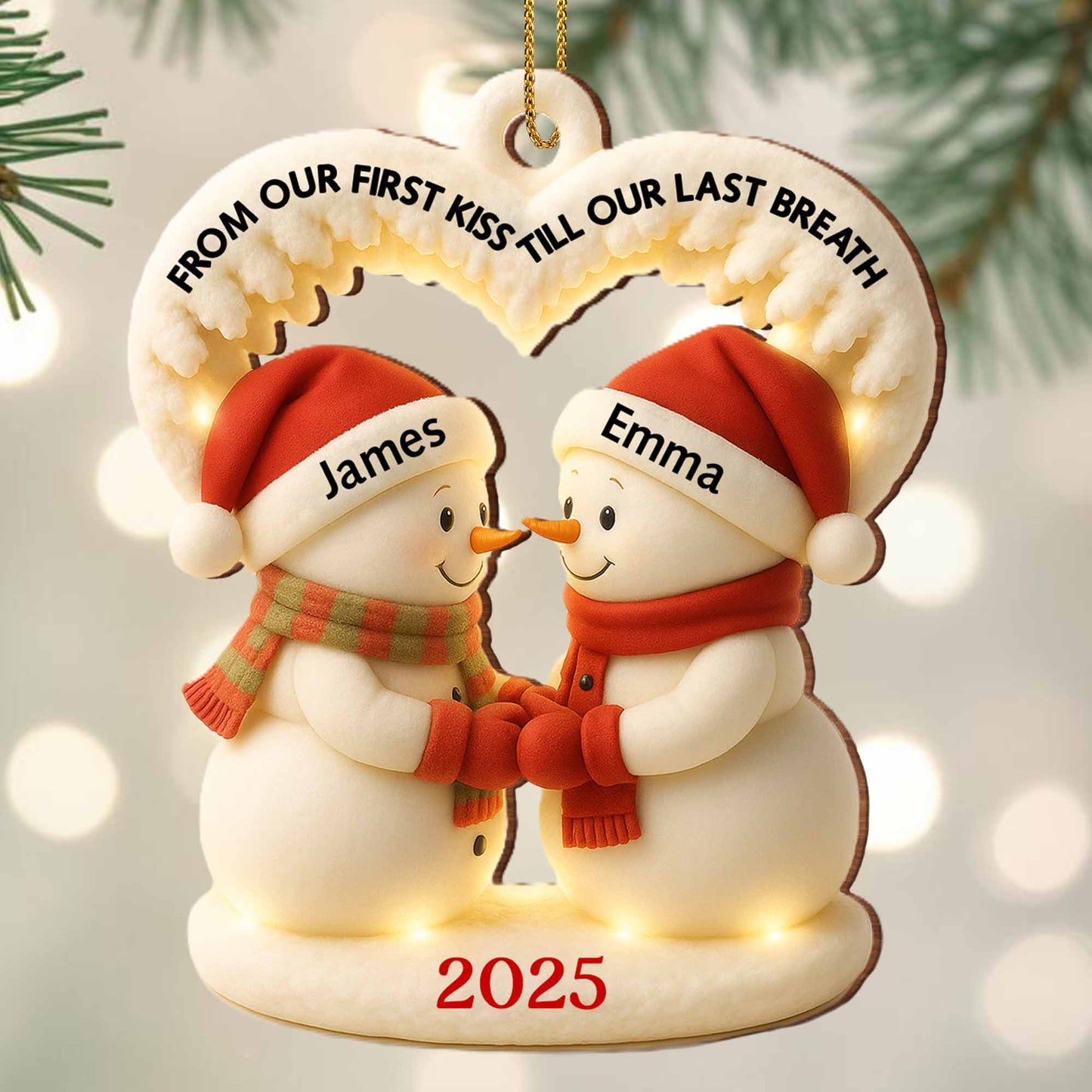 From Our First Kiss Till Our Last Breath, Snowmen With Santa Hats