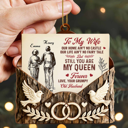 To My Wife Still My Queen Forever Dove and Wedding Rings