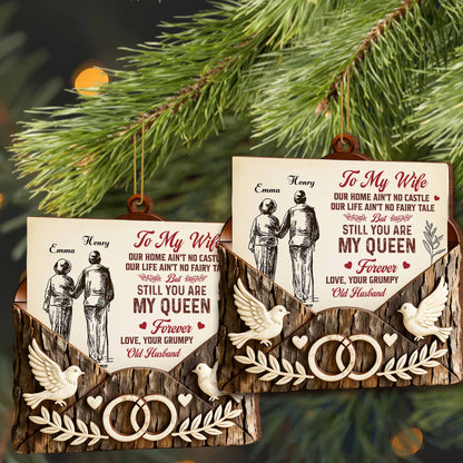 To My Wife Still My Queen Forever Dove and Wedding Rings