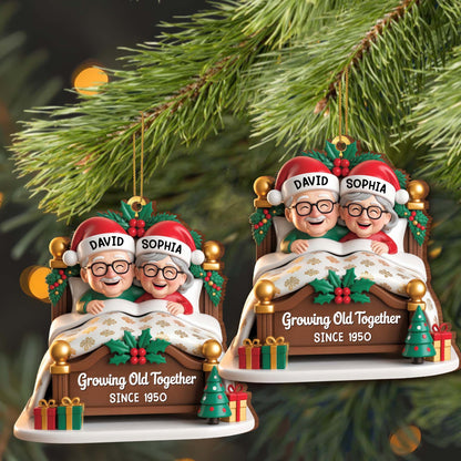 Growing Old Together, Christmas Decor And Bed