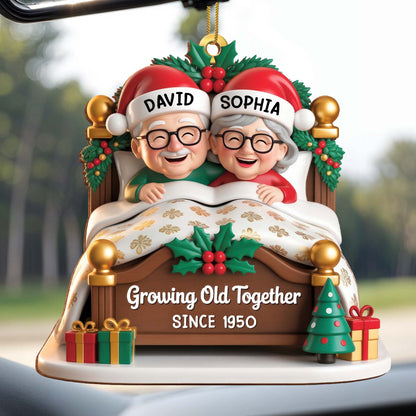 Growing Old Together, Christmas Decor And Bed