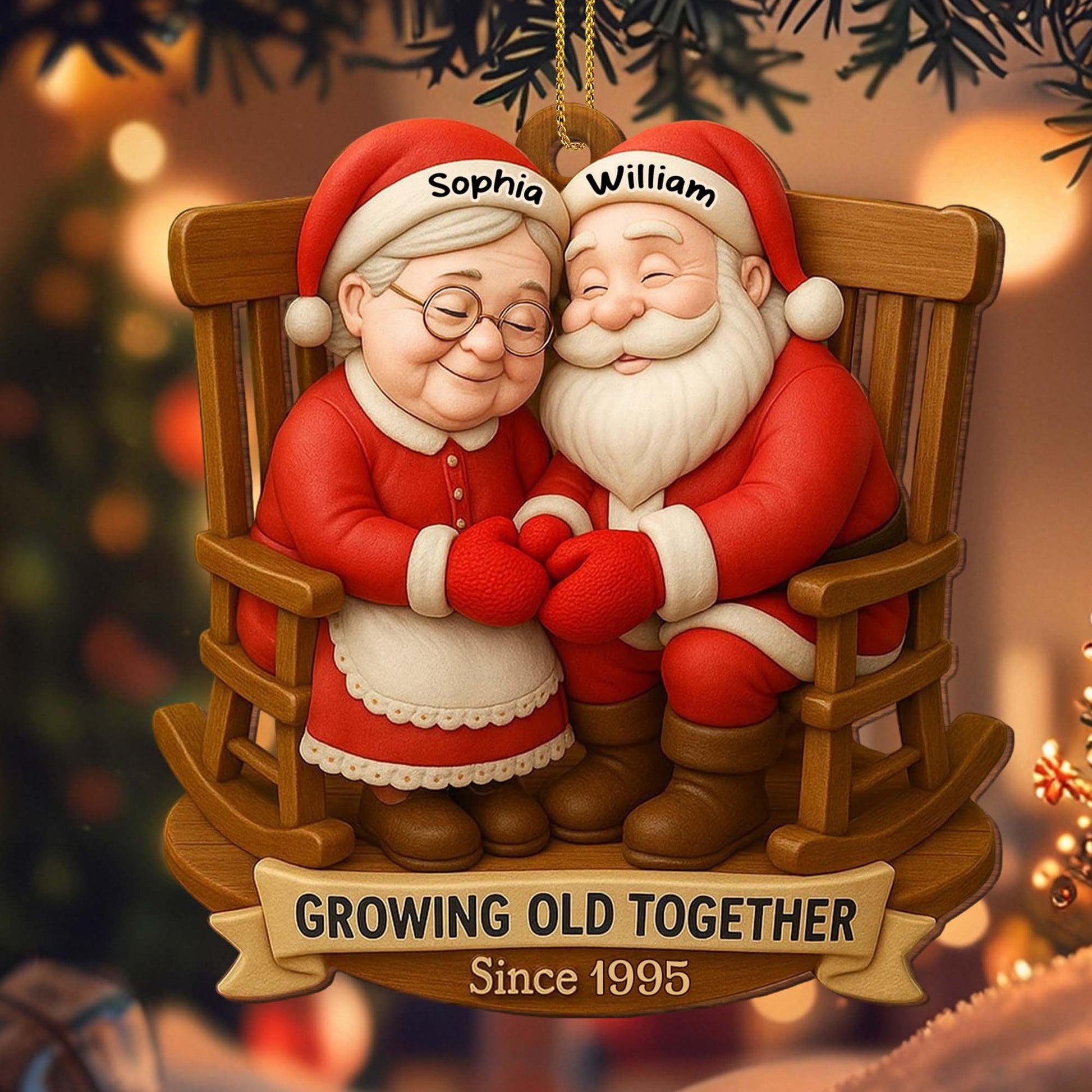 Growing Old Together, Santa Claus On Rocking Chair