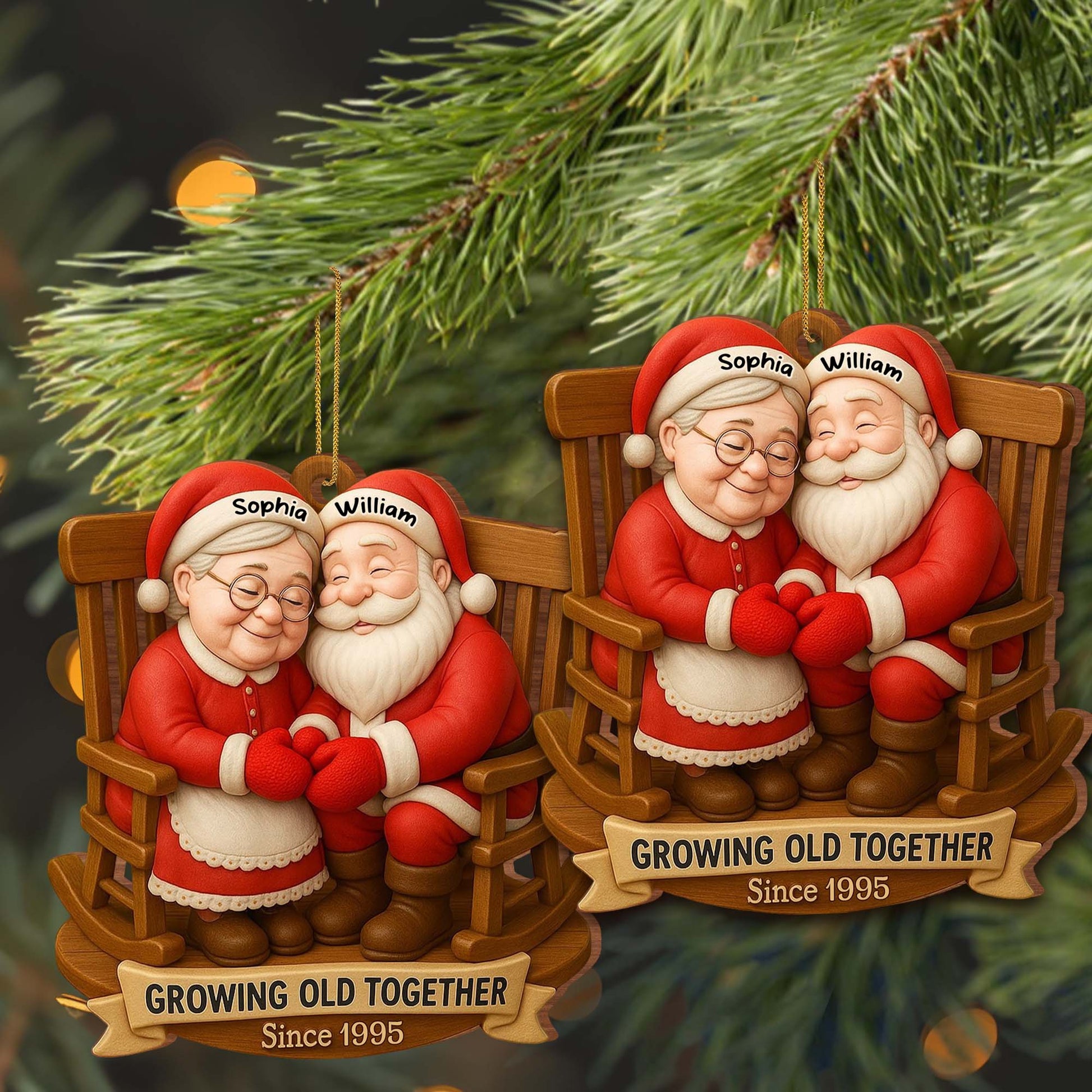 Growing Old Together, Santa Claus On Rocking Chair