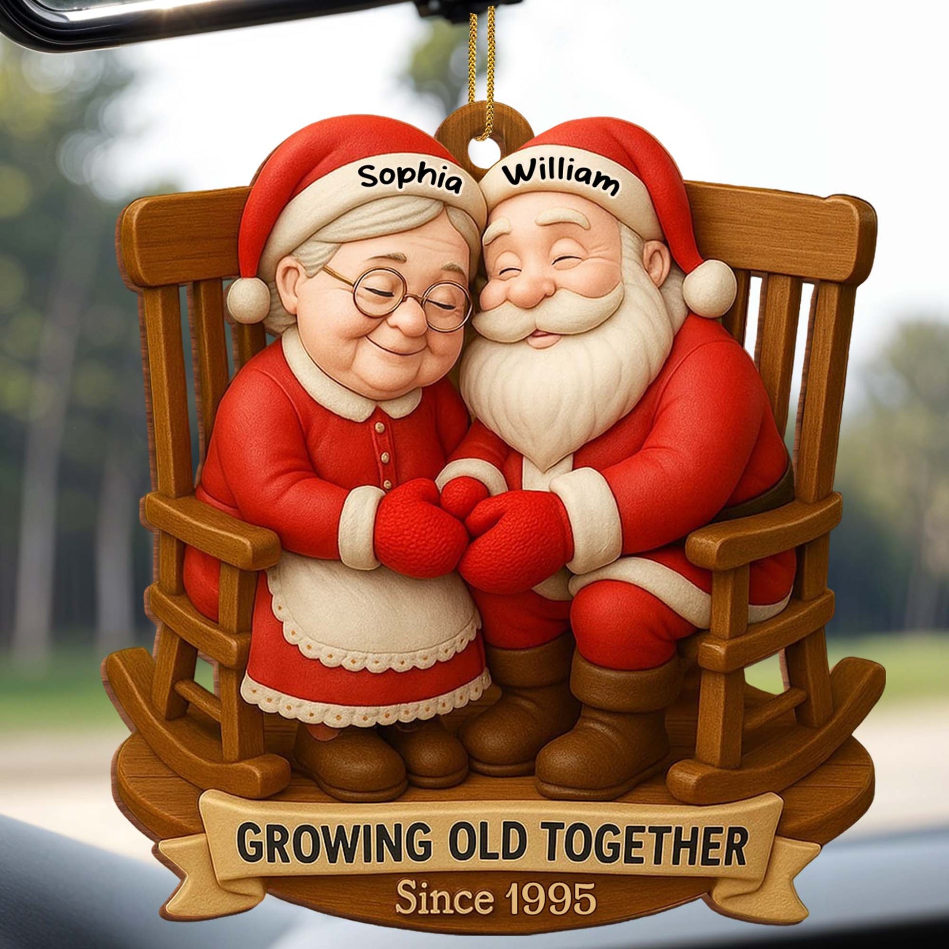 Growing Old Together, Santa Claus On Rocking Chair