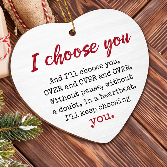 I Choose You, Heart Ornament