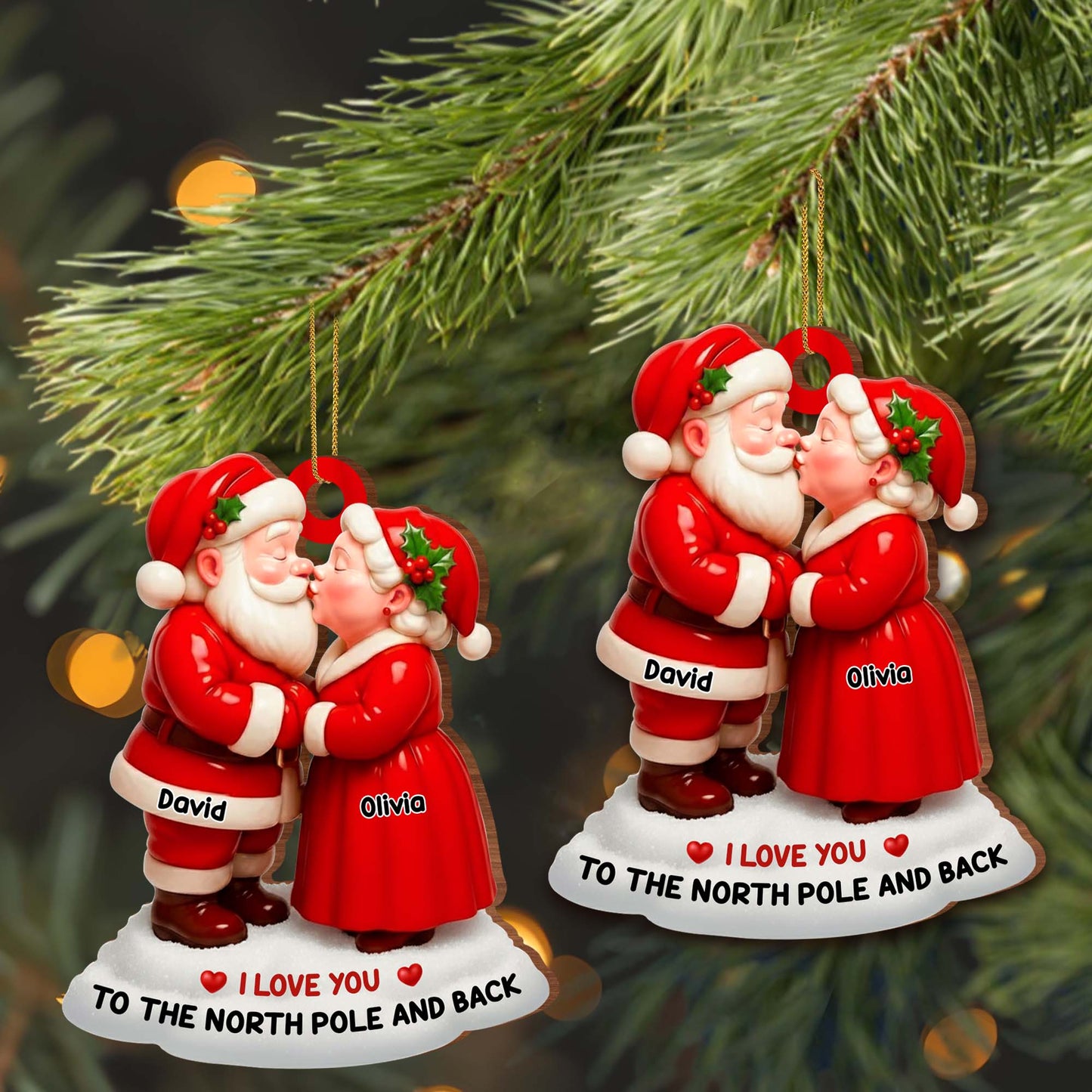 I Love You To The North Pole And Back With Santa And Mrs. Claus
