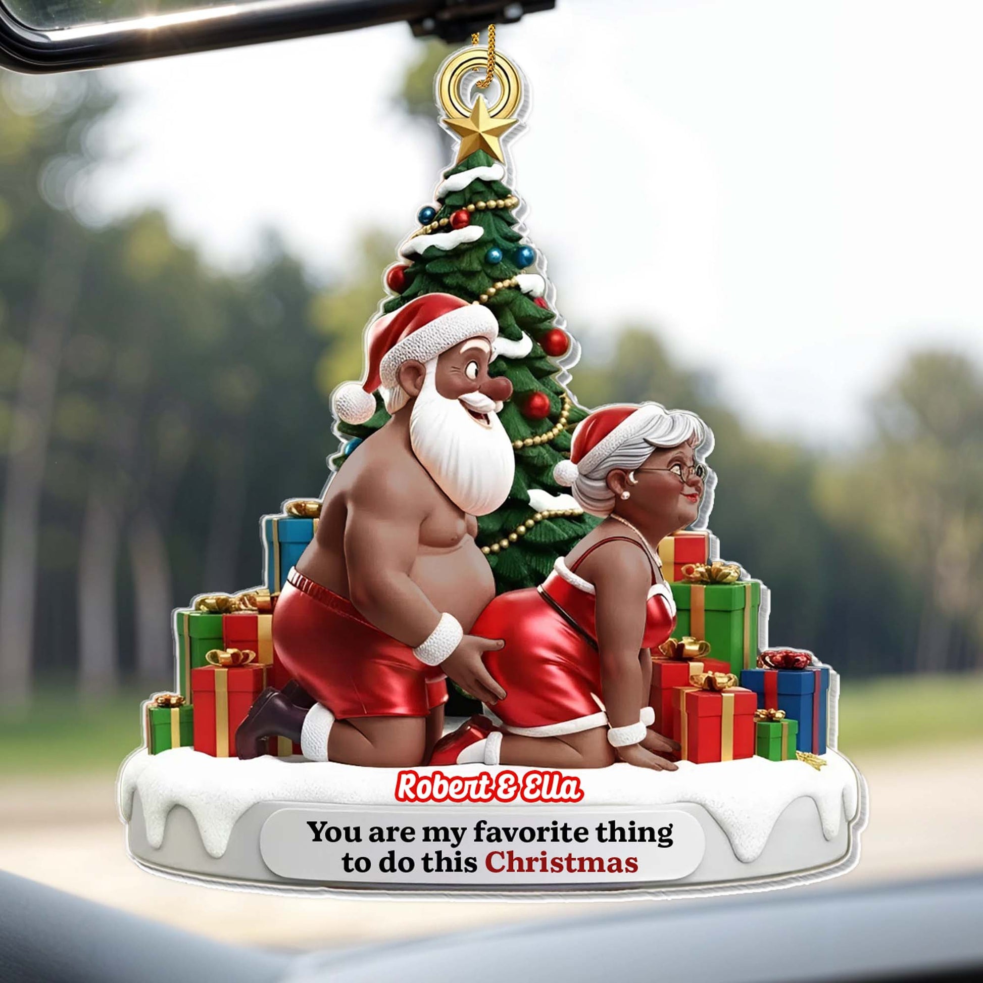 You Are My Favorite Thing To Do This Christmas, Santa Hats and Gifts