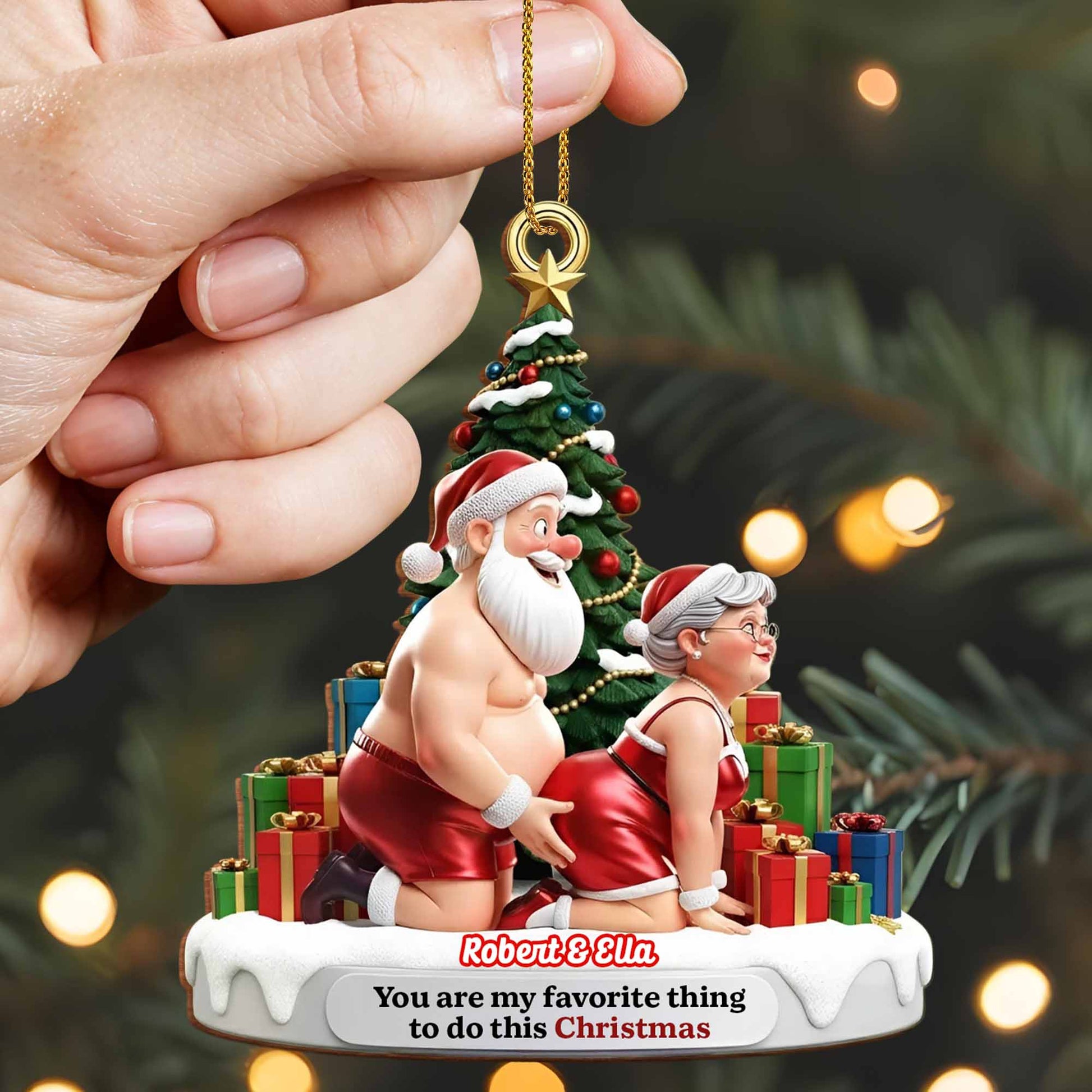 You Are My Favorite Thing To Do This Christmas, Santa And Gifts