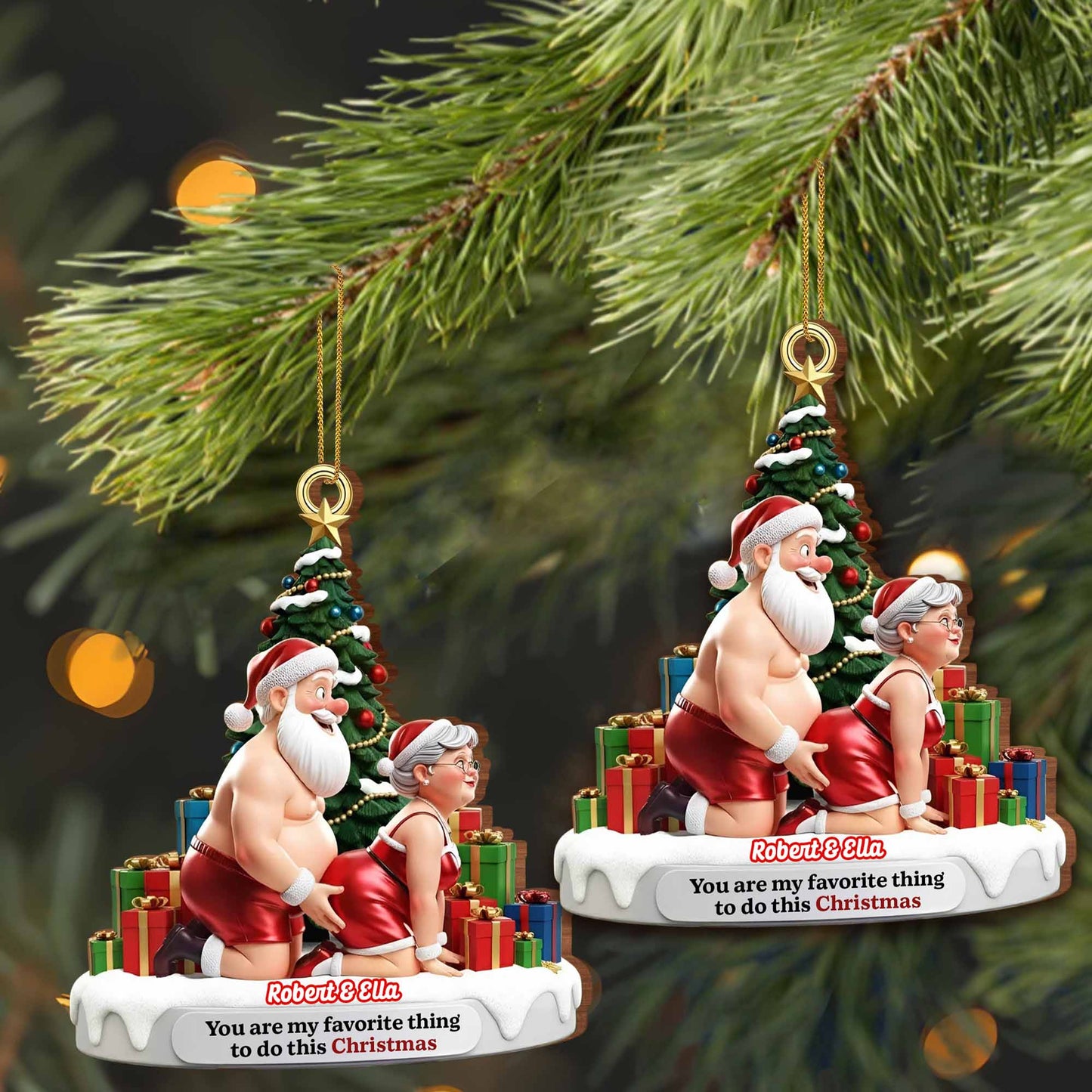 You Are My Favorite Thing To Do This Christmas, Santa And Gifts