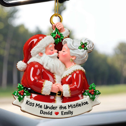 Kiss Me Under the Mistletoe With Santa and Mrs. Claus