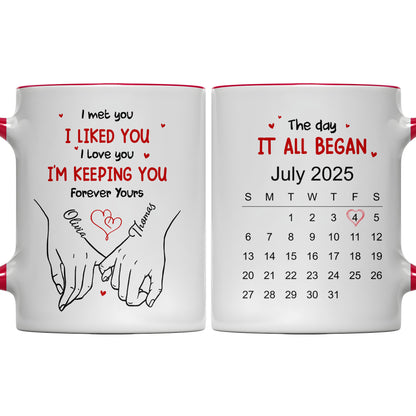 I Met You I Liked You I Love You I'm Keeping You