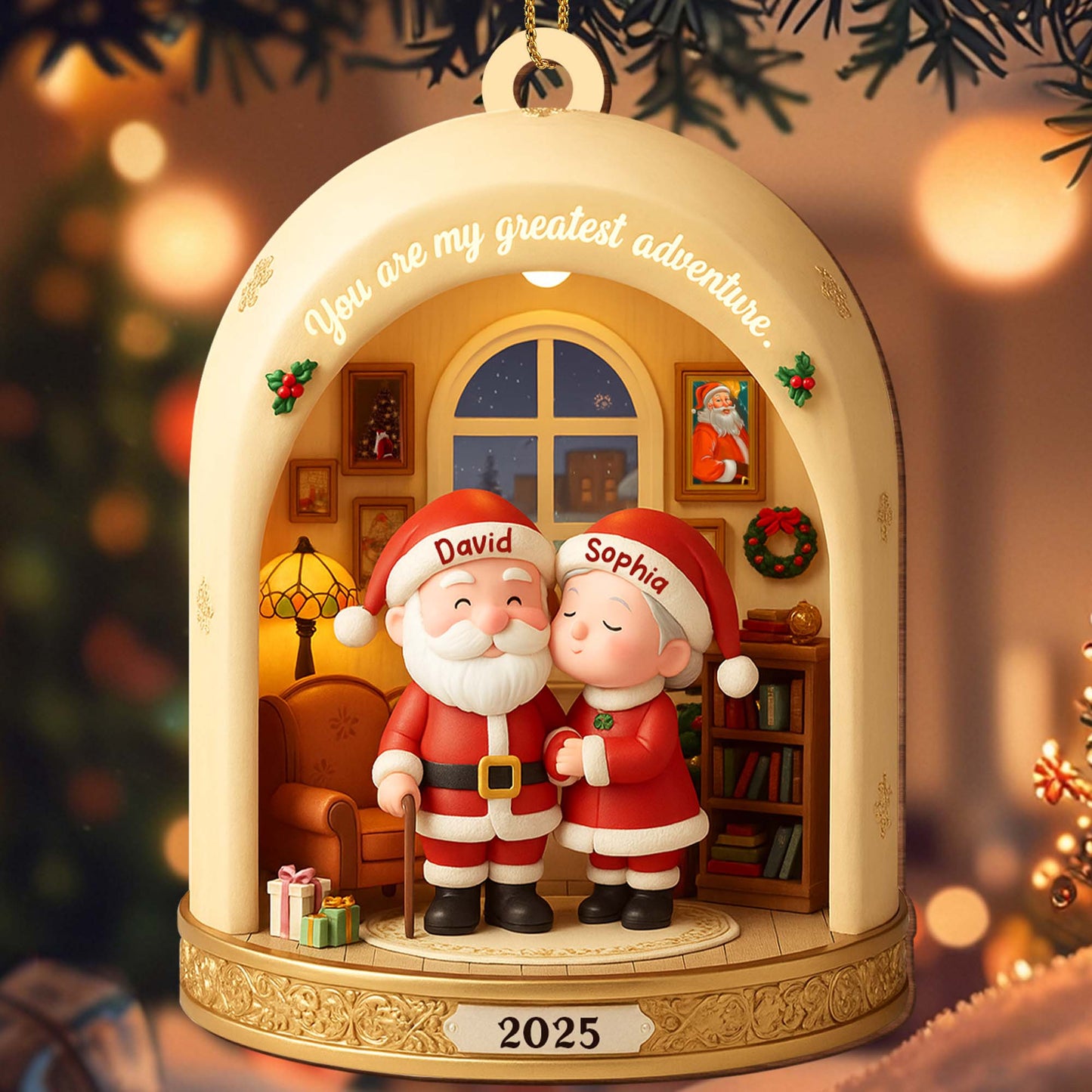 You Are My Greatest Adventure With Santa Claus And Christmas Tree