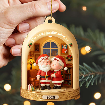 You Are My Greatest Adventure With Santa Claus And Christmas Tree