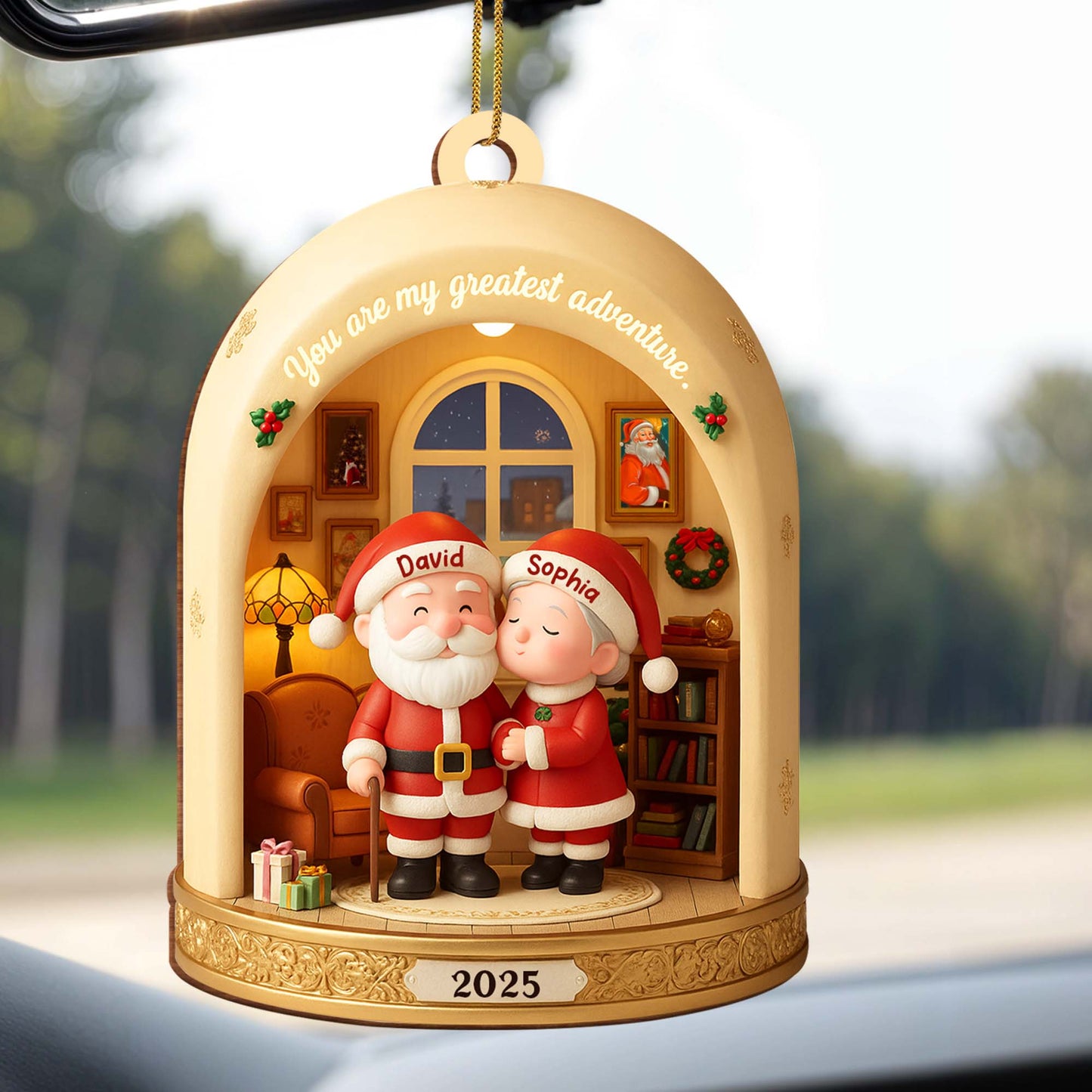 You Are My Greatest Adventure With Santa Claus And Christmas Tree