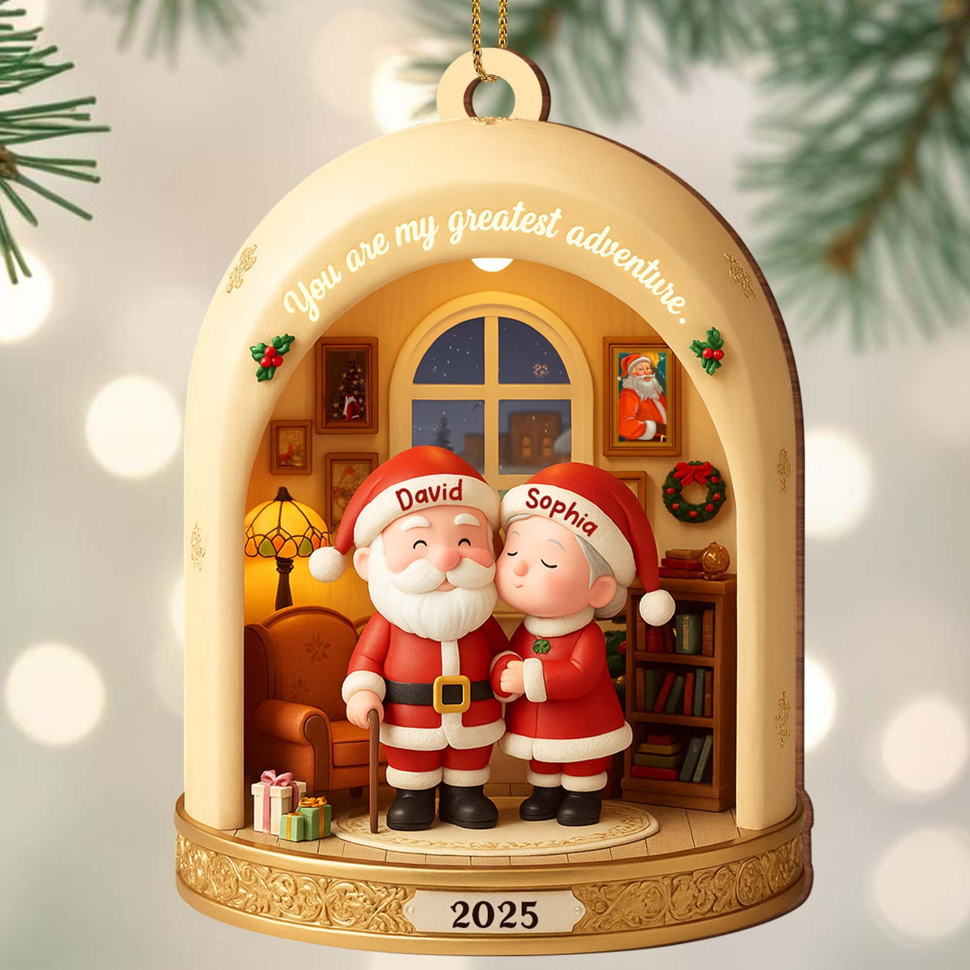 You Are My Greatest Adventure With Santa Claus And Christmas Tree