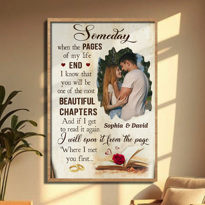 Someday Beautiful Chapters Book and Red Rose Design