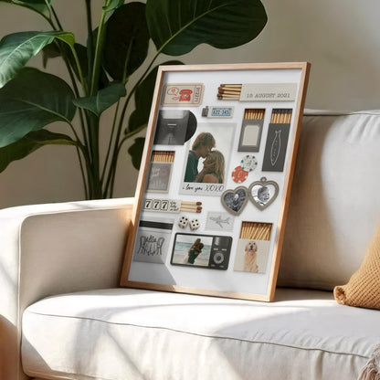 I Love You XOXO, Hearts And Camera - Personalized Custom Vertical Poster - CPL918_VPOS