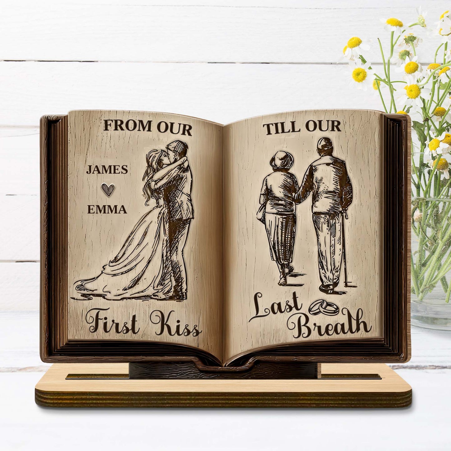 From Our First Kiss Till Our Last Breath, Couple Book Design