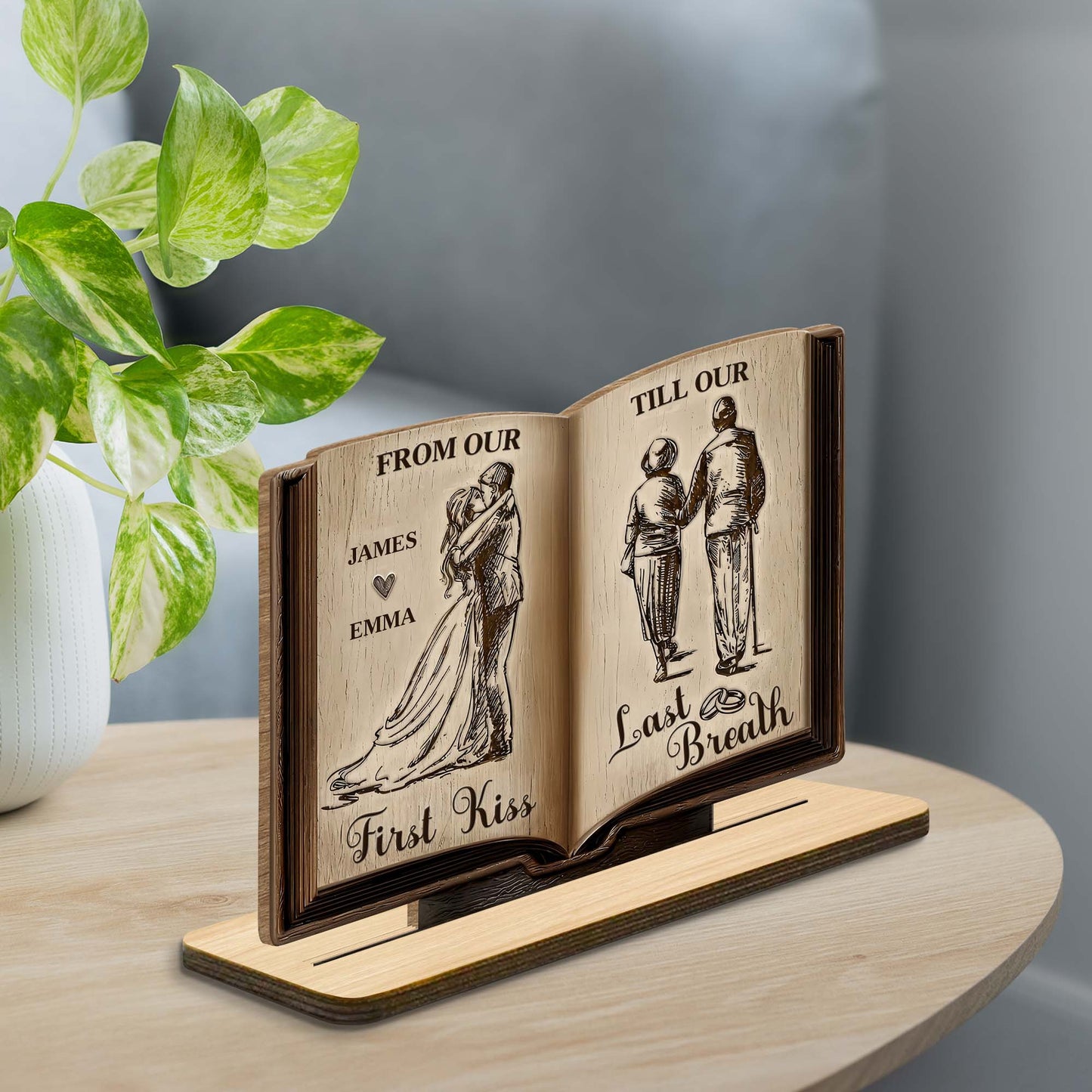 From Our First Kiss Till Our Last Breath, Couple Book Design