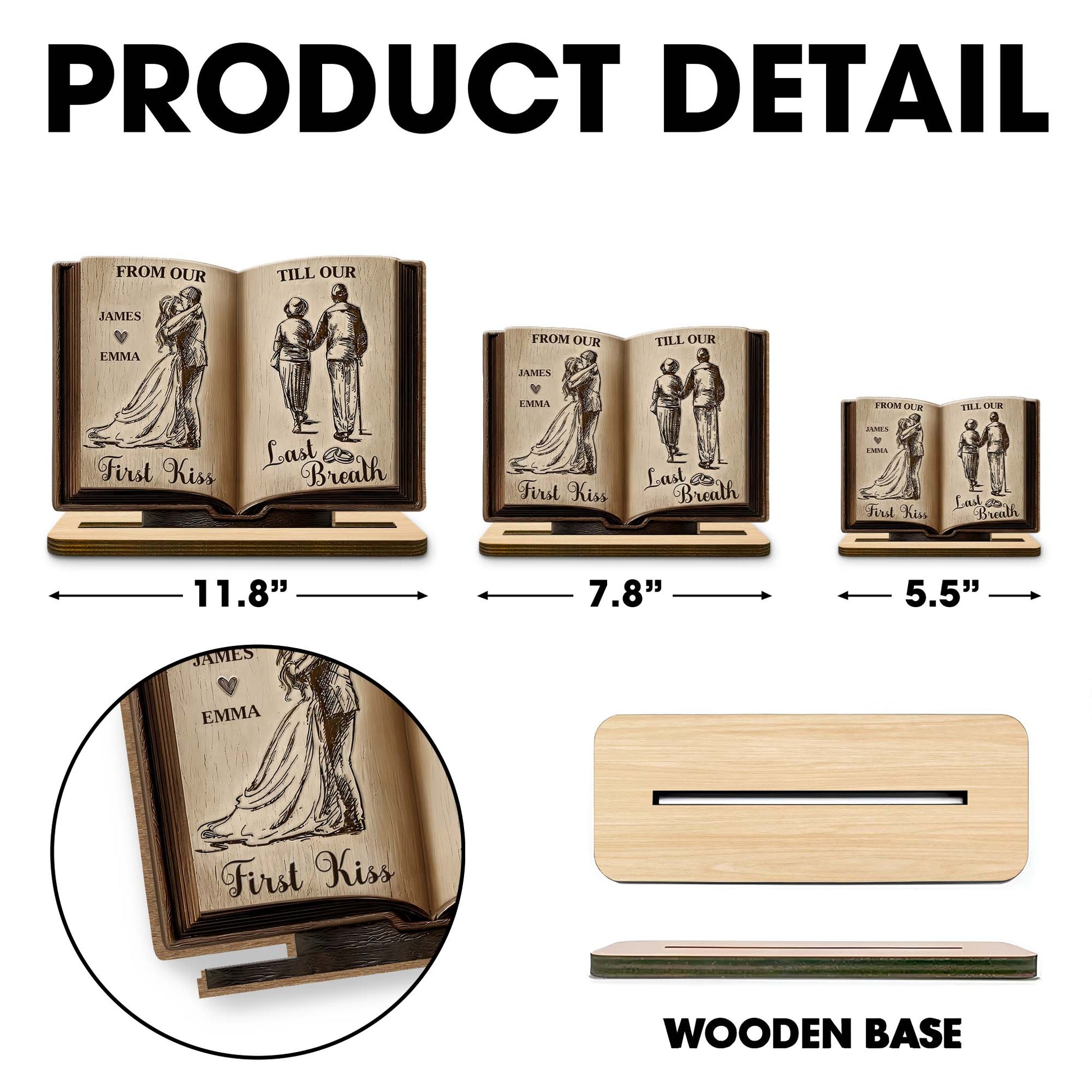 From Our First Kiss Till Our Last Breath, Couple Book Design