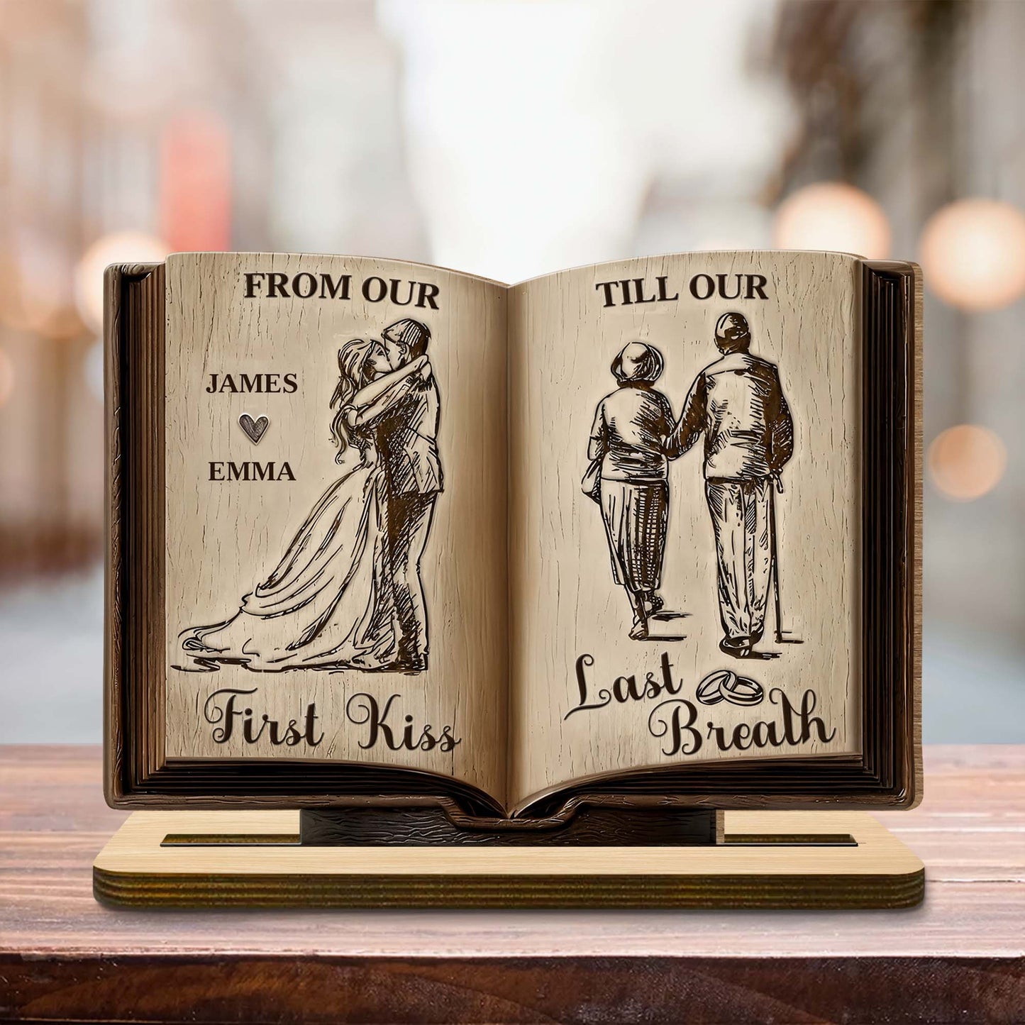 From Our First Kiss Till Our Last Breath, Couple Book Design