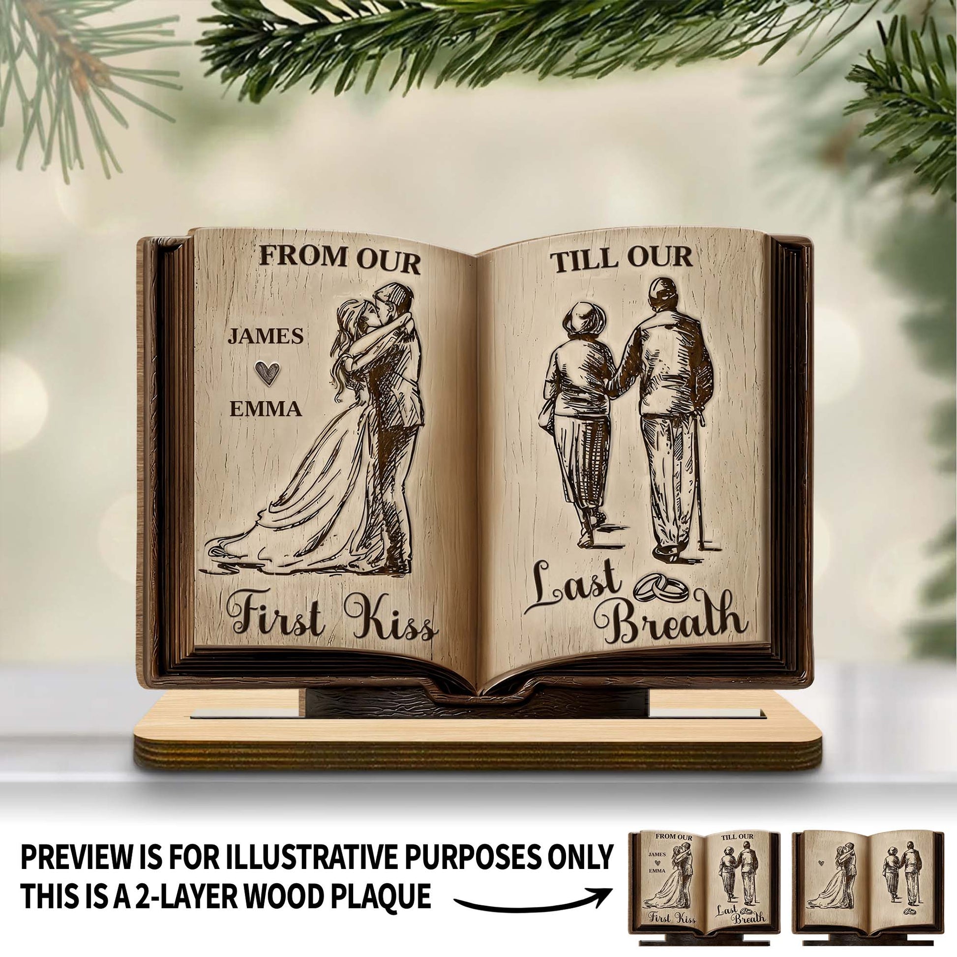 From Our First Kiss Till Our Last Breath, Couple Book Design