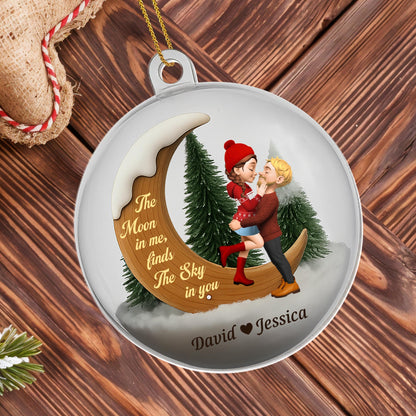 The Moon in Me Finds The Sky in You, Couple and Moon Design