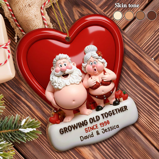 Growing Old Together Heart Ornaments