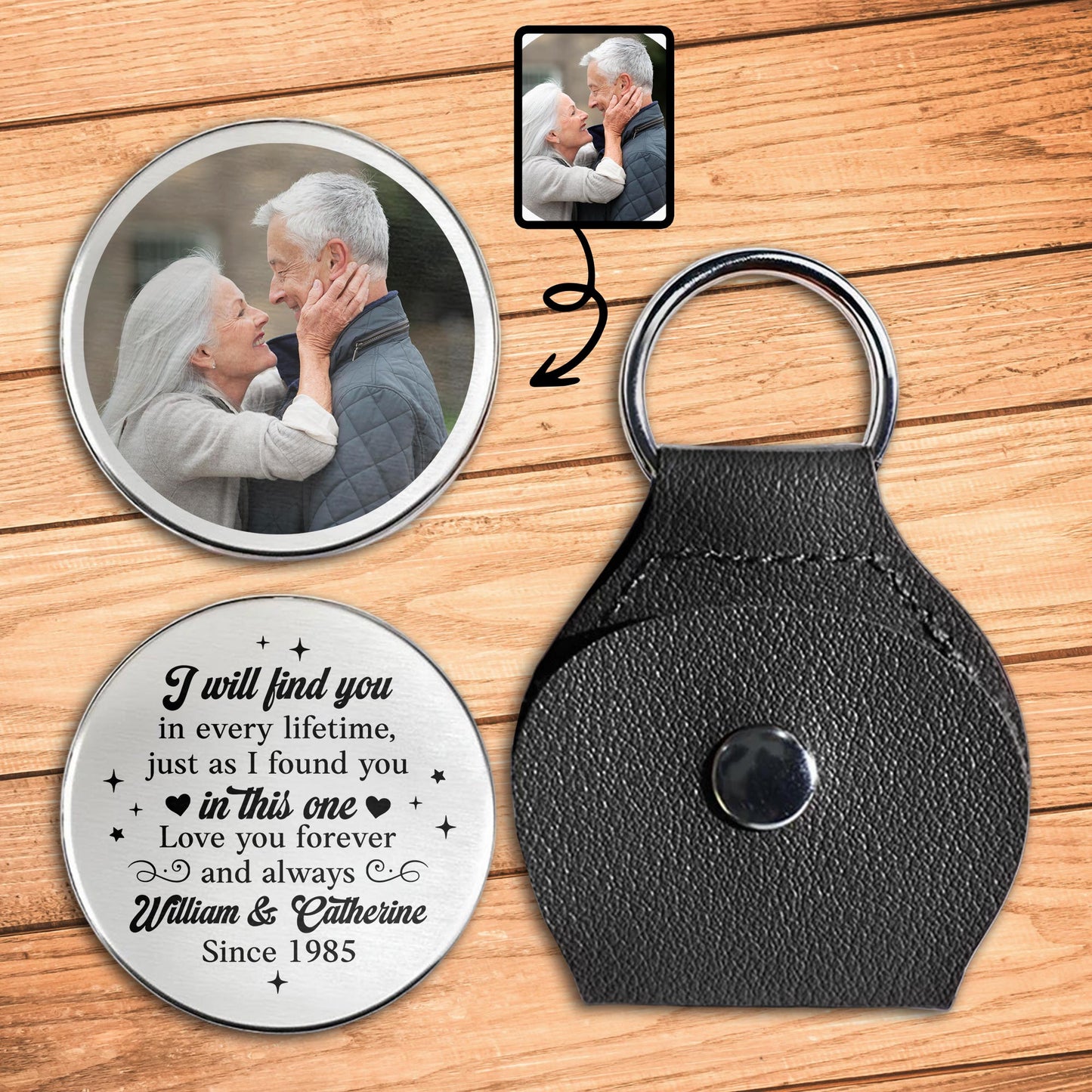 I Will Find You In Every Lifetime Love You Forever Keychain