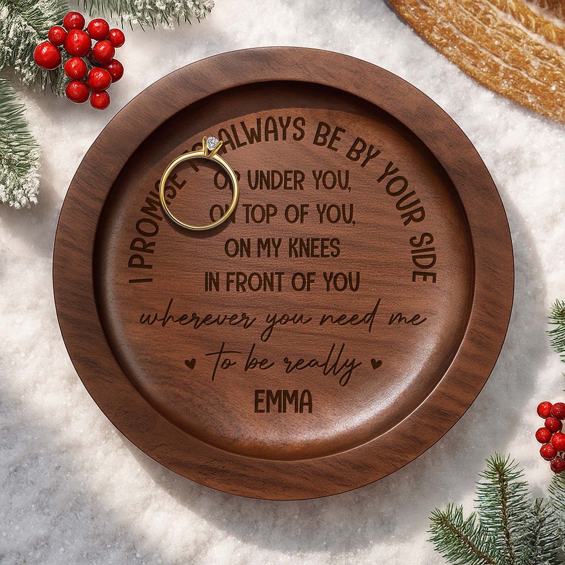 I Promise To Always Be By Your Side Ring Dish