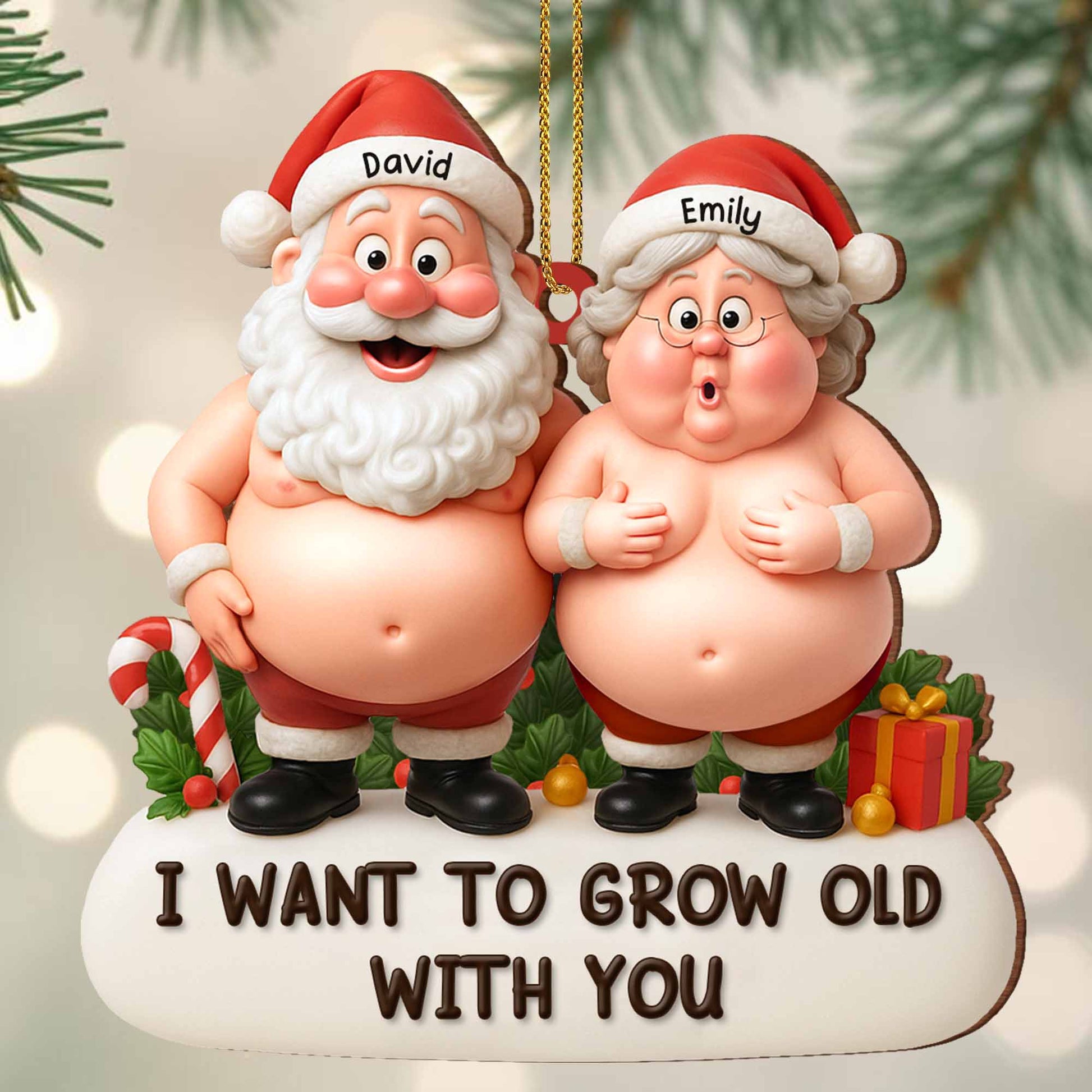 I Want To Grow Old With You Featuring Santa And Mrs. Claus