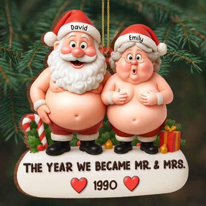 The Year We Became Mr. & Mrs., Santa Claus Figures