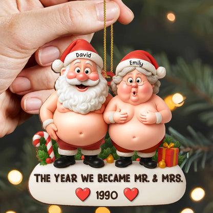 The Year We Became Mr. & Mrs., Santa Claus Figures