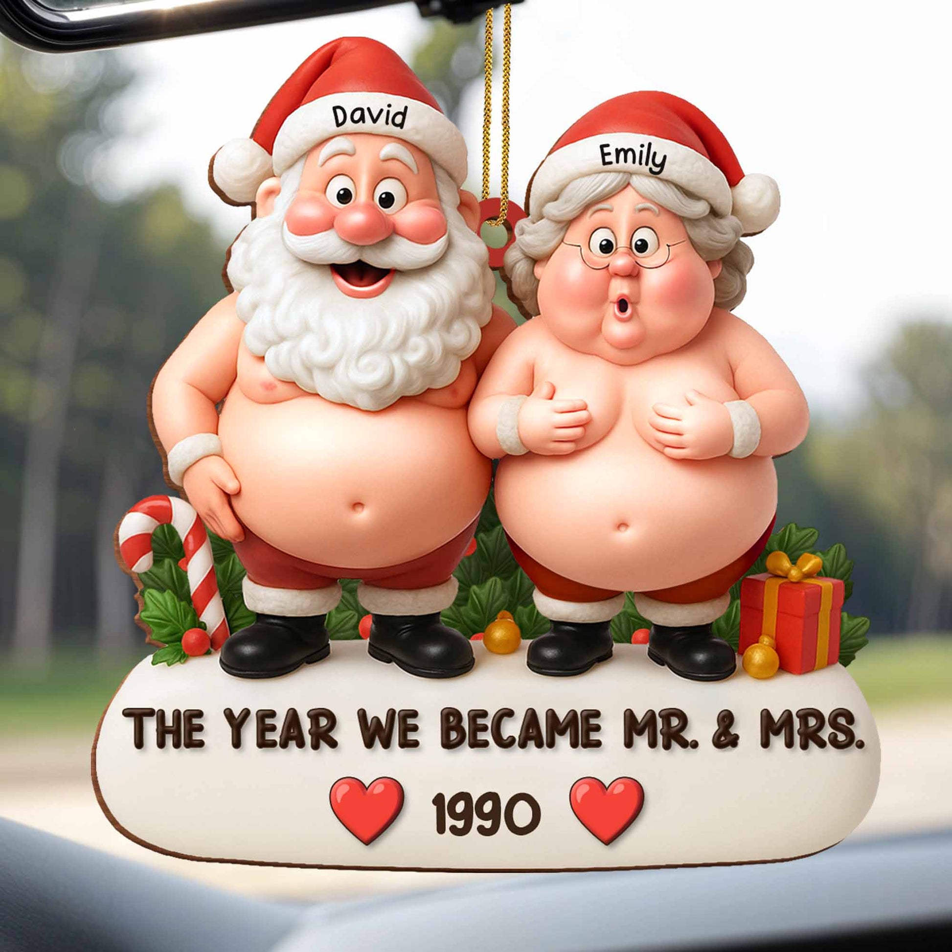 The Year We Became Mr. & Mrs., Santa Claus Figures
